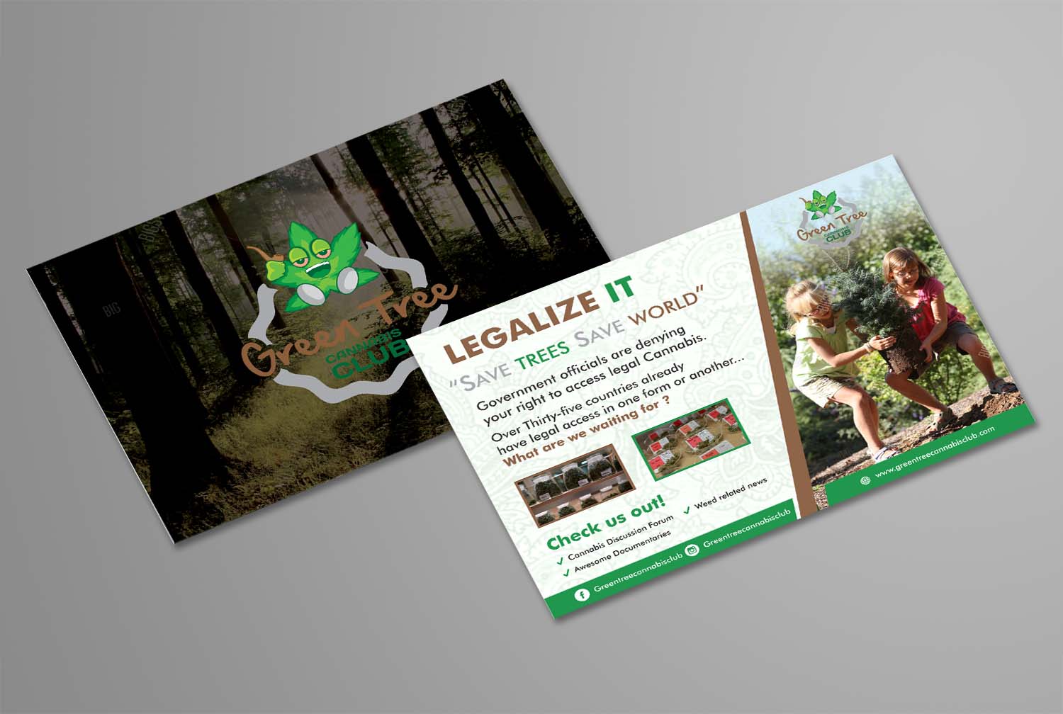 Flyer Design by ecorokerz for Green Tree Cannabis Club | Design #12194643
