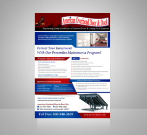 Diseño de Flyer por debdesign para American Overhead Door And Dock | Diseño: #12193892