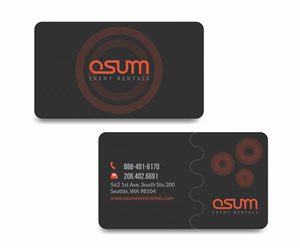Business Card Design by Minakchhi  for OSUM Event Rentals | Design: #2397119