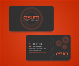 Business Card Design by Minakchhi  for OSUM Event Rentals | Design #2397124