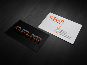 Business Card Design by diRtY.EMM for OSUM Event Rentals | Design: #2424650