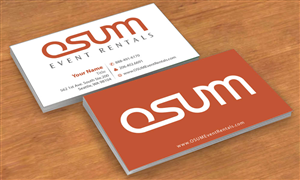 Business Card Design by Sbss for OSUM Event Rentals | Design: #2401130