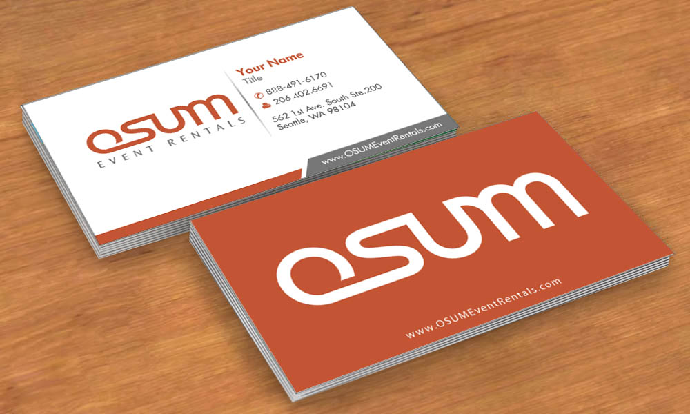 Business Card Design by Sbss for OSUM Event Rentals | Design #2401137
