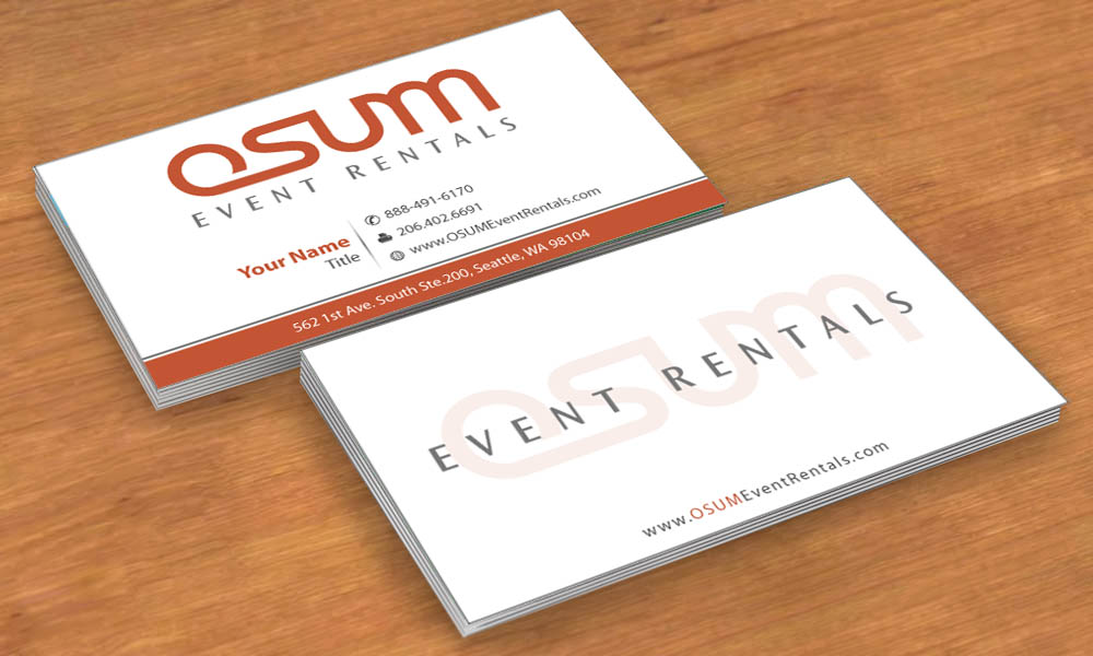 Business Card Design by Sbss for OSUM Event Rentals | Design #2401158