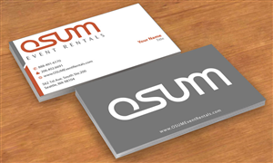 Business Card Design by Sbss for OSUM Event Rentals | Design: #2402396
