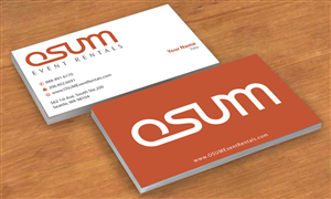 Business Card Design by Sbss for OSUM Event Rentals | Design: #2402397