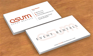 Business Card Design by Sbss for OSUM Event Rentals | Design: #2402401