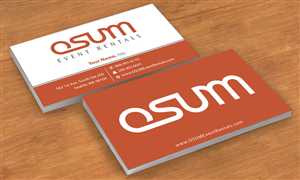 Business Card Design by Sbss for OSUM Event Rentals | Design: #2402408