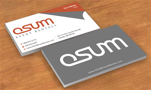 Business Card Design by Sbss for OSUM Event Rentals | Design: #2402415