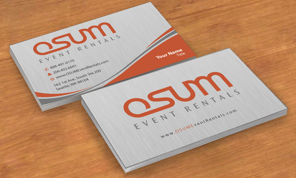Business Card Design by Sbss for OSUM Event Rentals | Design #2402417
