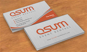 Business Card Design by Sbss for OSUM Event Rentals | Design: #2402417