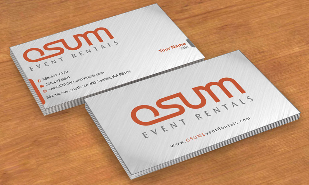 Business Card Design by Sbss for OSUM Event Rentals | Design #2402420