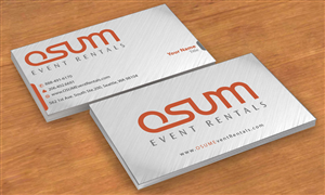 Business Card Design by Sbss for OSUM Event Rentals | Design: #2402420