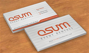 Business Card Design by Sbss for OSUM Event Rentals | Design: #2402433