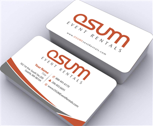 Business Card Design by Sbss for OSUM Event Rentals | Design: #2402449