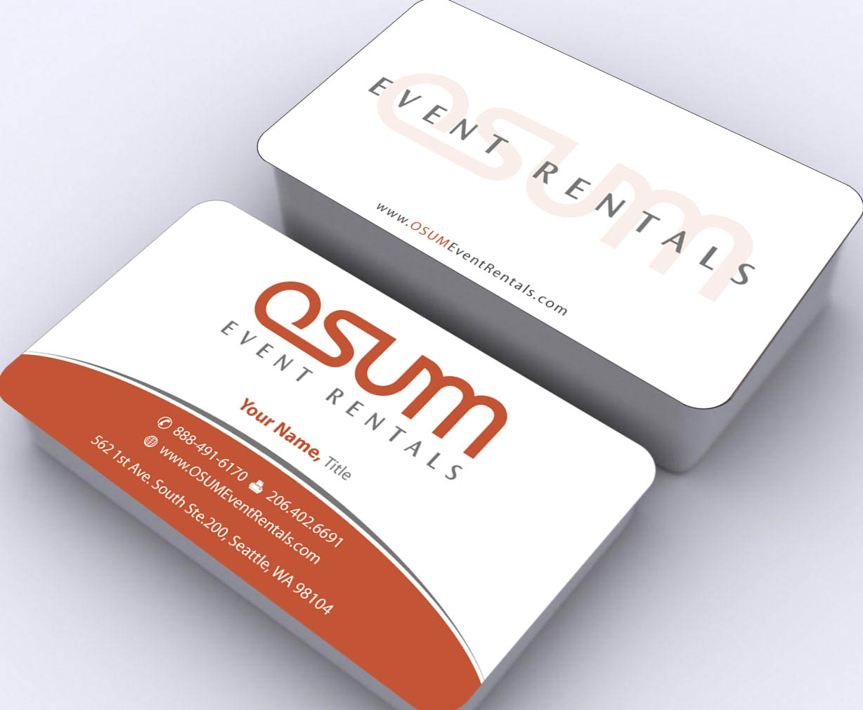 Business Card Design by Sbss for OSUM Event Rentals | Design #2402450