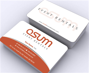 Business Card Design by Sbss for OSUM Event Rentals | Design: #2402450