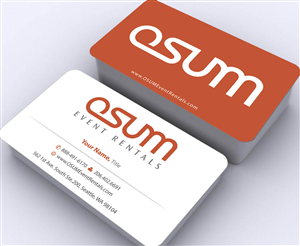 Business Card Design by Sbss for OSUM Event Rentals | Design: #2402452