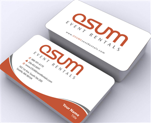 Business Card Design by Sbss for OSUM Event Rentals | Design: #2402453