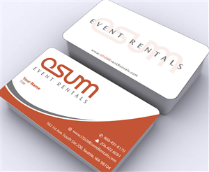 Business Card Design by Sbss for OSUM Event Rentals | Design: #2402457