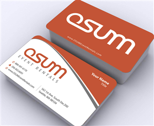Business Card Design by Sbss for OSUM Event Rentals | Design: #2402459