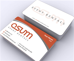Business Card Design by Sbss for OSUM Event Rentals | Design: #2402464