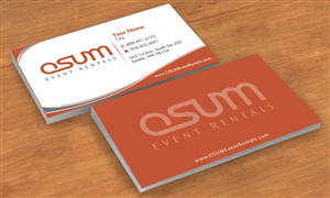 Business Card Design by Sbss for OSUM Event Rentals | Design: #2402499