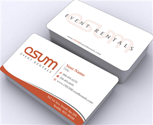 Business Card Design by Sbss for OSUM Event Rentals | Design: #2402515