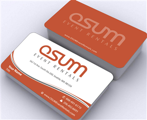Business Card Design by Sbss for OSUM Event Rentals | Design: #2402517