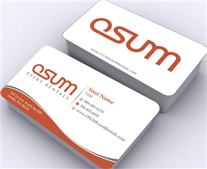 Business Card Design by Sbss for OSUM Event Rentals | Design: #2402518