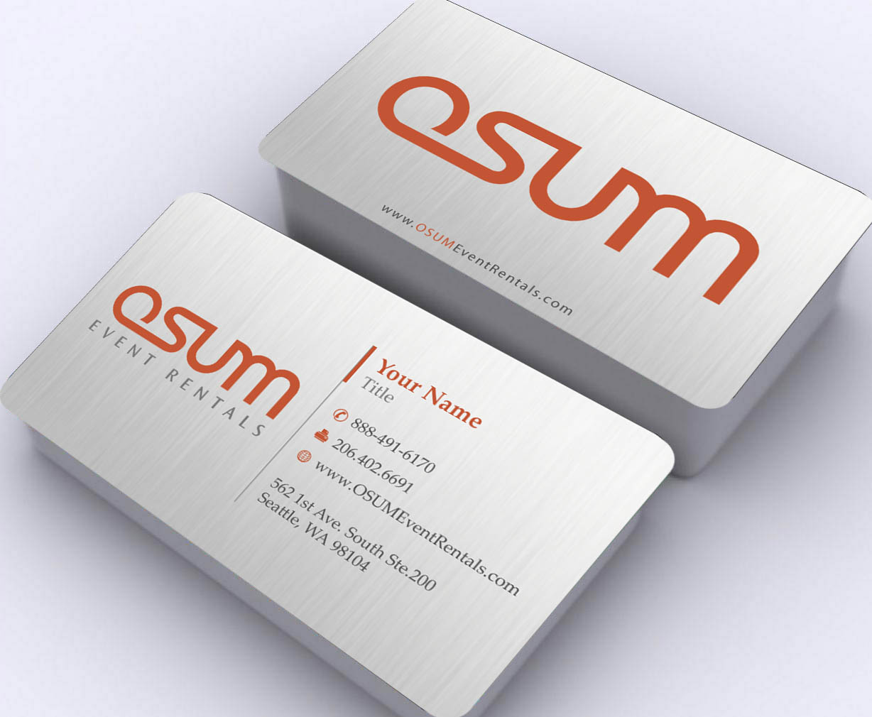 Business Card Design by Sbss for OSUM Event Rentals | Design #2402549