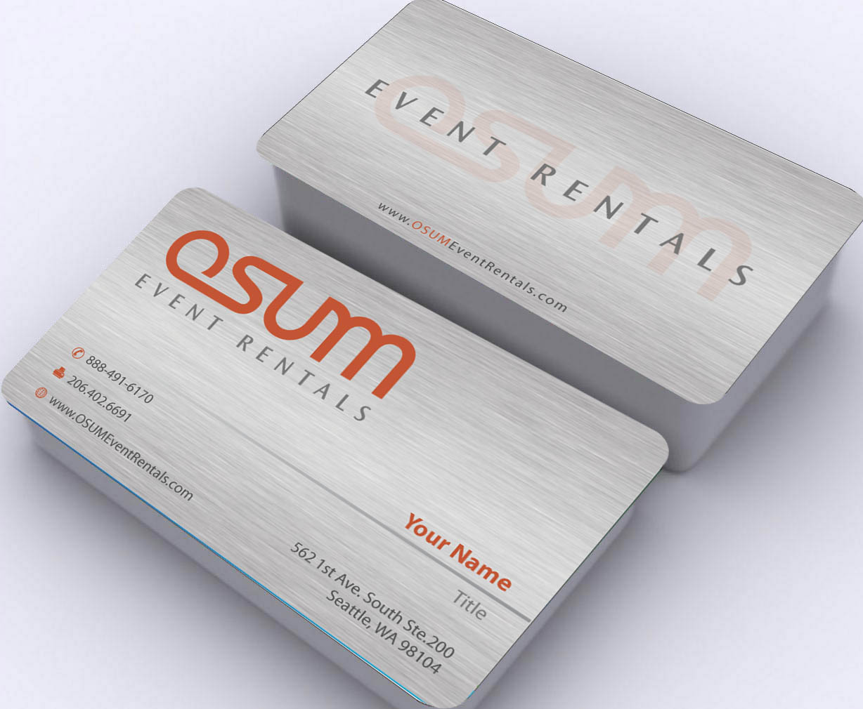 Business Card Design by Sbss for OSUM Event Rentals | Design #2402550