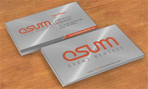 Business Card Design by Sbss for OSUM Event Rentals | Design: #2402553