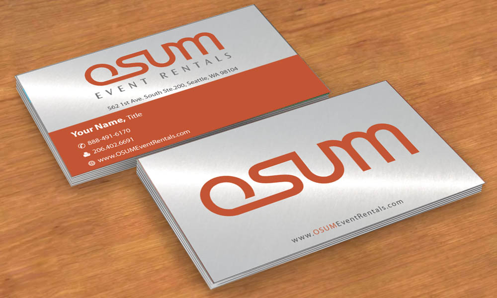 Business Card Design by Sbss for OSUM Event Rentals | Design #2402555