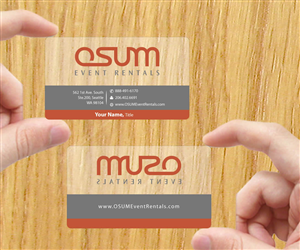 Business Card Design by Sbss for OSUM Event Rentals | Design: #2402557