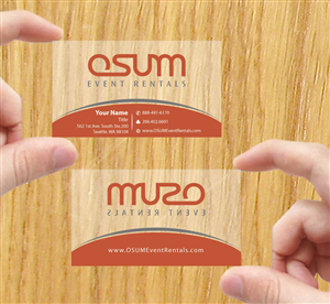Business Card Design by Sbss for OSUM Event Rentals | Design: #2402558