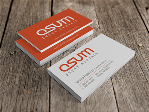 Business Card Design by HYPdesign for OSUM Event Rentals | Design: #2396867