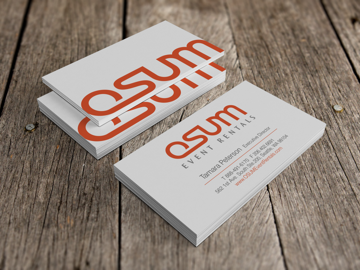 Business Card Design by HYPdesign for OSUM Event Rentals | Design #2396868