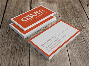 Business Card Design by HYPdesign for OSUM Event Rentals | Design: #2396880