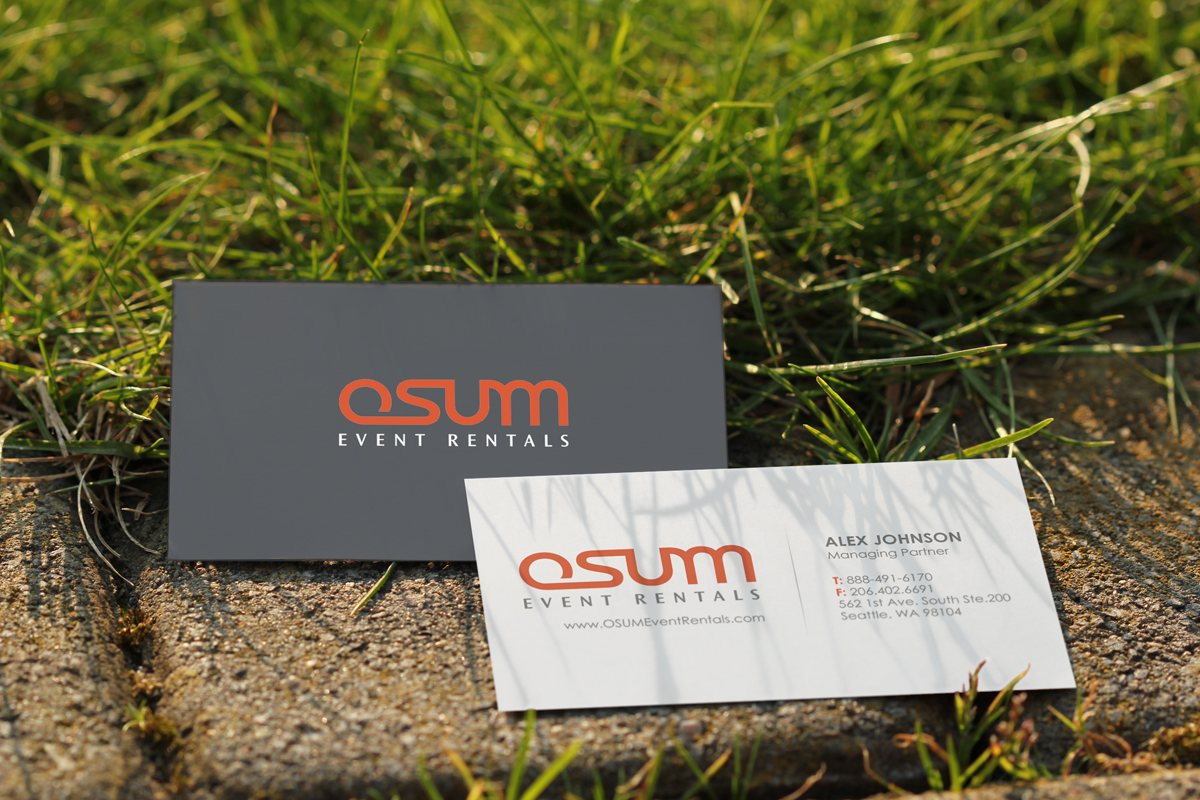 Design de Carte de Visite par logodentity pour OSUM Event Rentals | Design #2405271