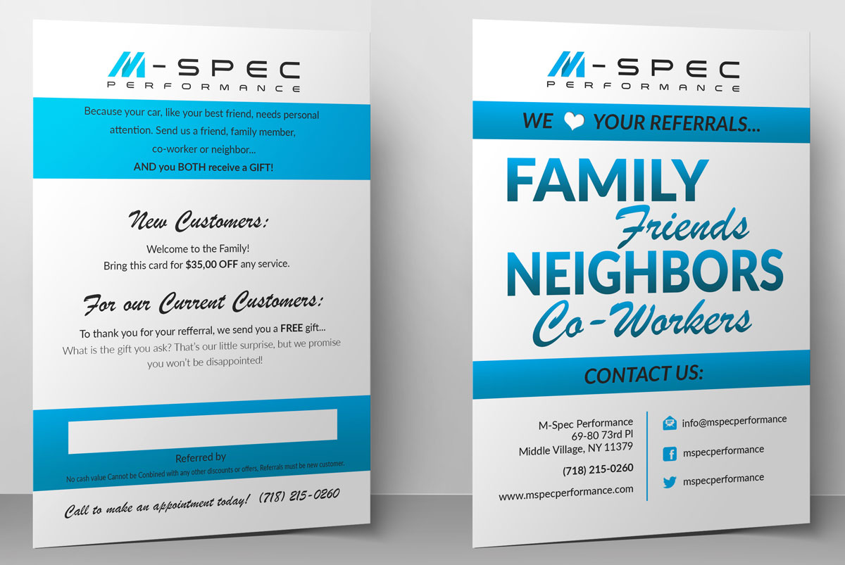 Flyer Design by Selda for M-Spec Performance | Design #12200961