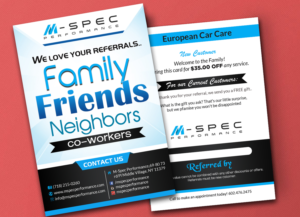 Flyer-Design von debdesign für M-Spec Performance | Design: #12198548