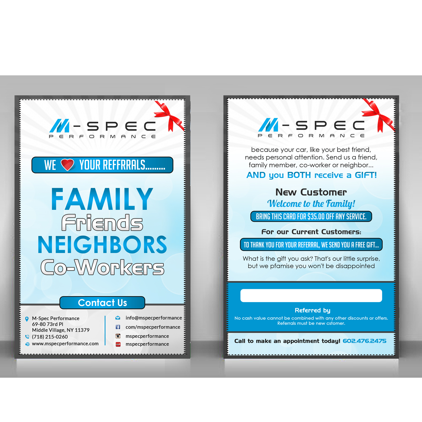 Flyer Design by creative.bugs for M-Spec Performance | Design #12198690