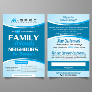 Flyer Design by ecorokerz for M-Spec Performance | Design #12197412