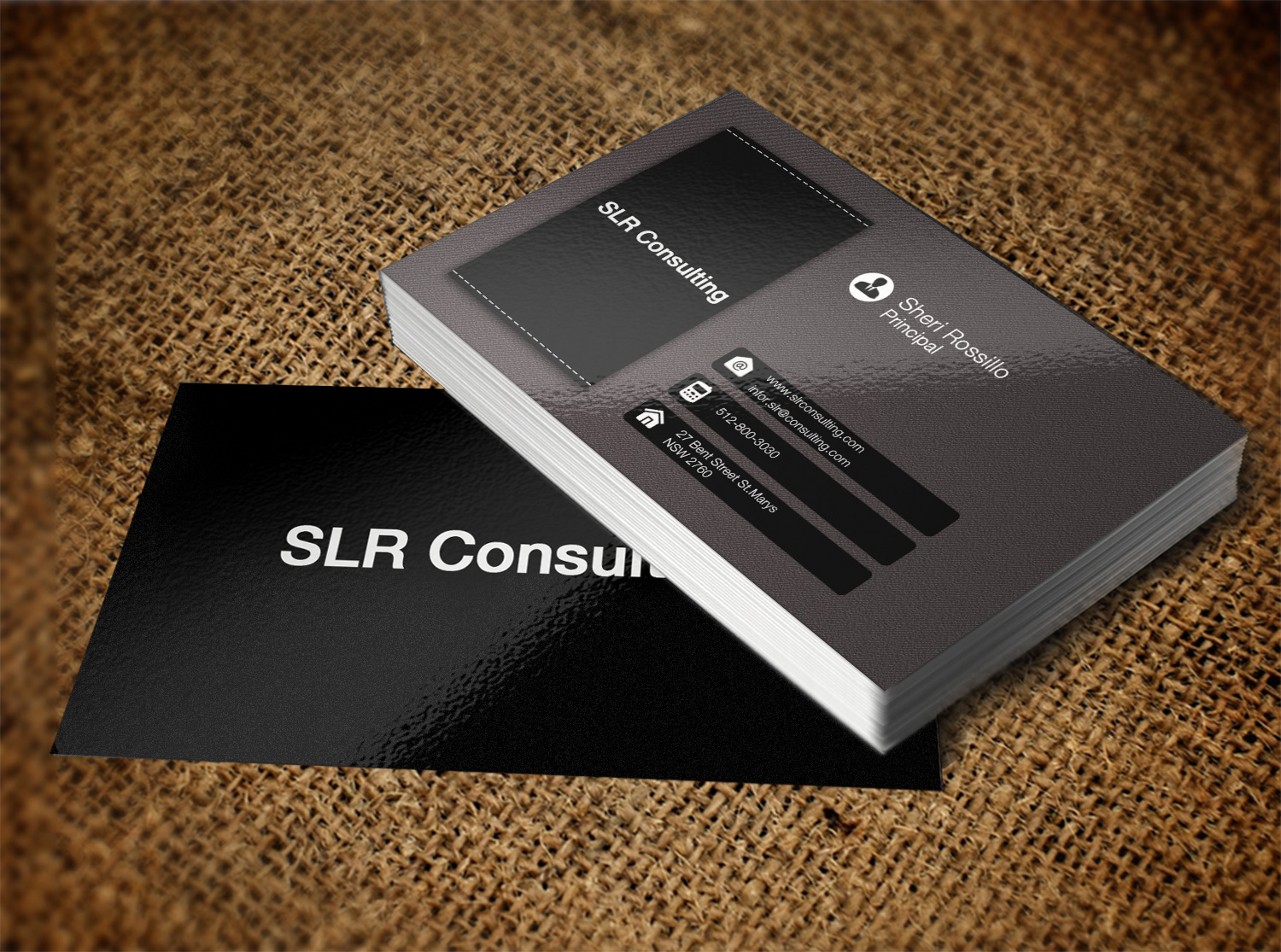 Business Card Design by Pixi Dust for SLR CONSULTING | Design #12203400