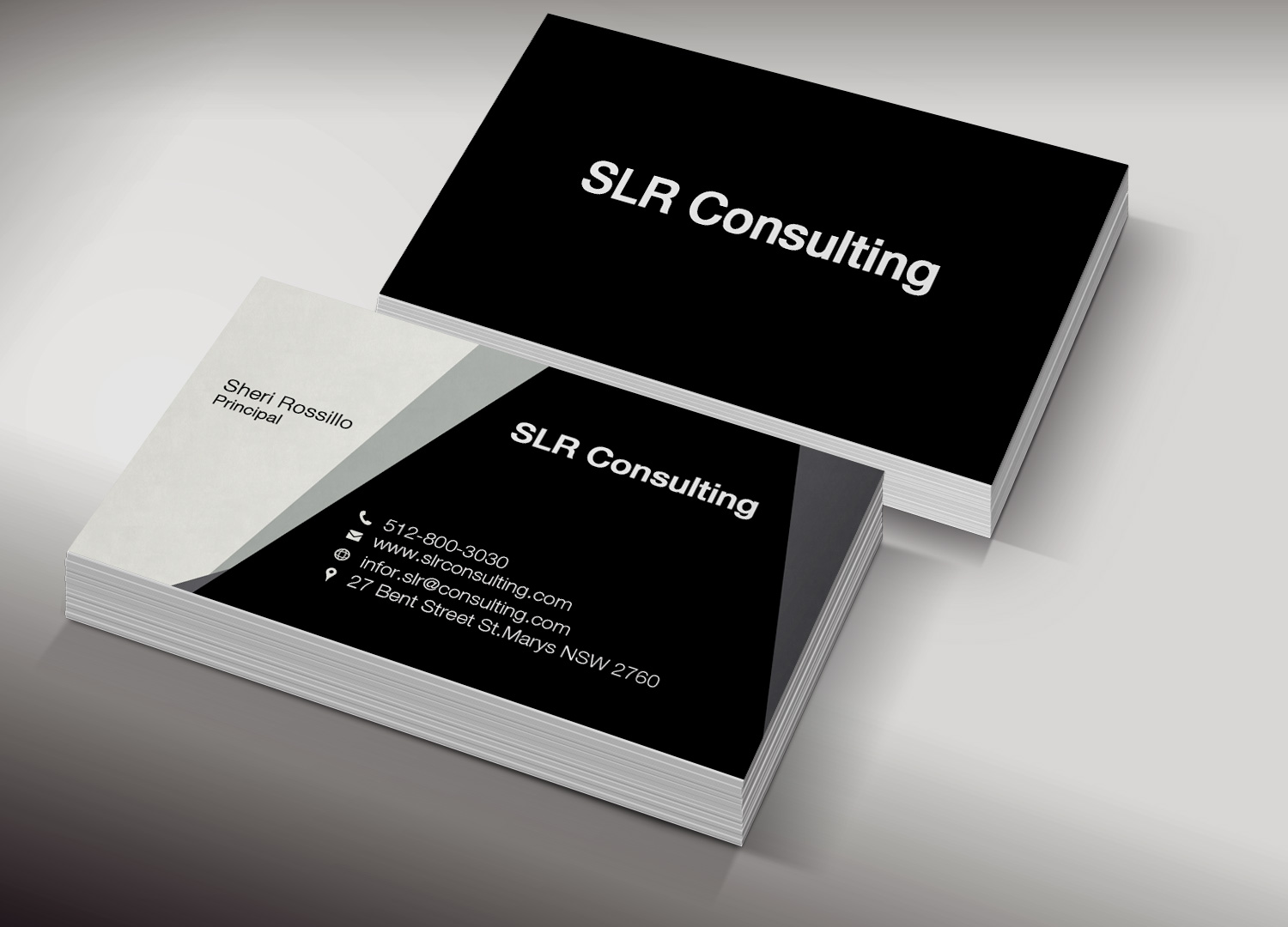 Business Card Design by Pixi Dust for SLR CONSULTING | Design #12203403