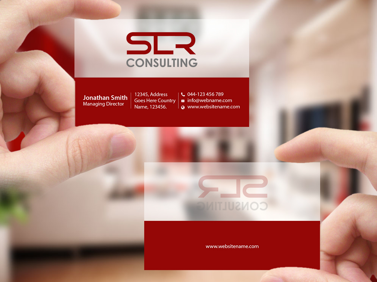 Business Card Design by Creations Box 2015 for SLR CONSULTING | Design #12199602