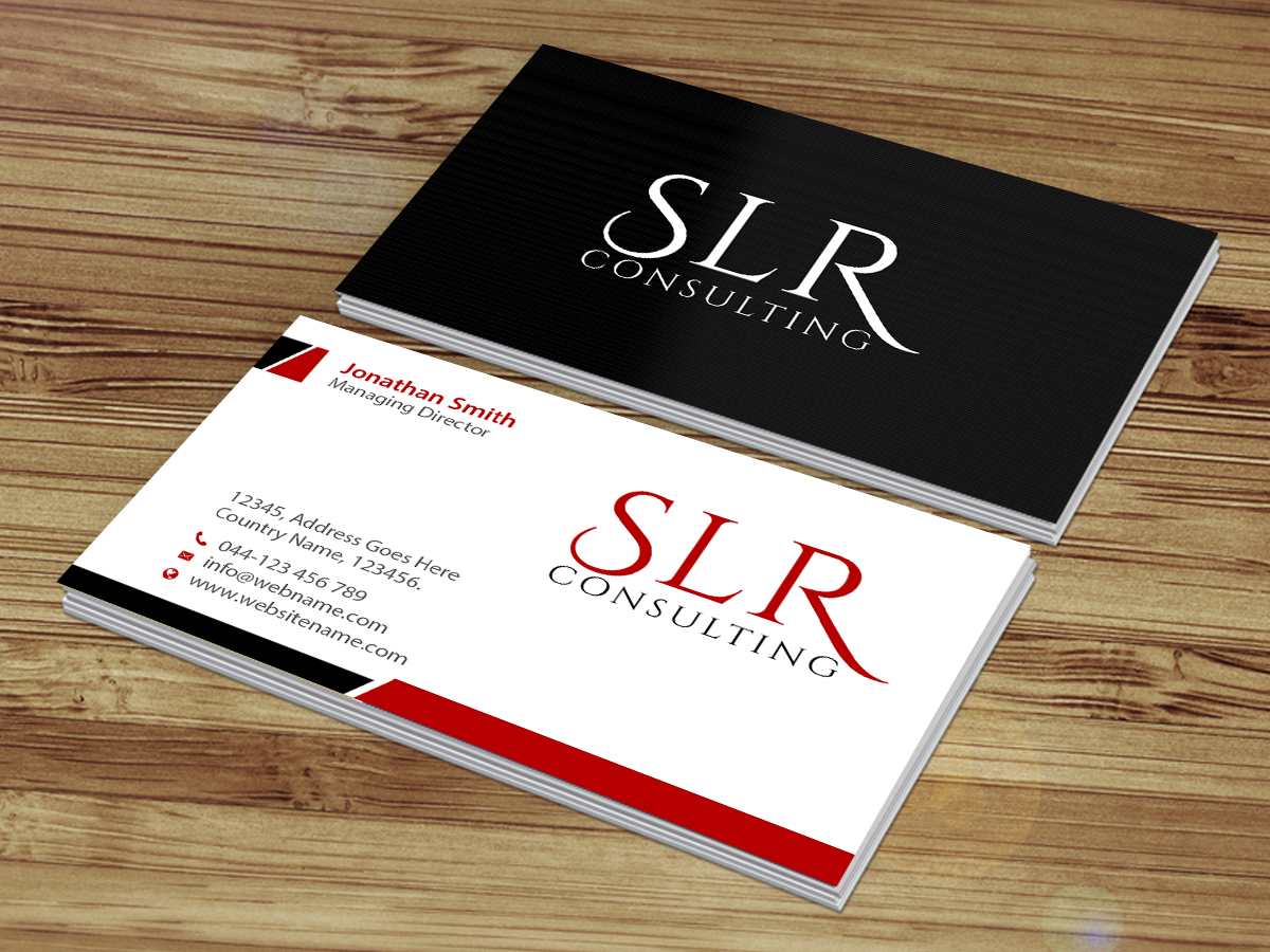 Business Card Design by Creations Box 2015 for SLR CONSULTING | Design #12199609