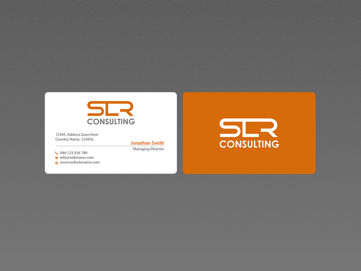 Business Card Design by Creations Box 2015 for SLR CONSULTING | Design #12199612