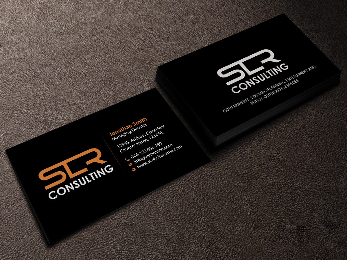 Business Card Design by Creations Box 2015 for SLR CONSULTING | Design #12203576